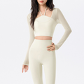 Long Sleeve Halter Yoga Set