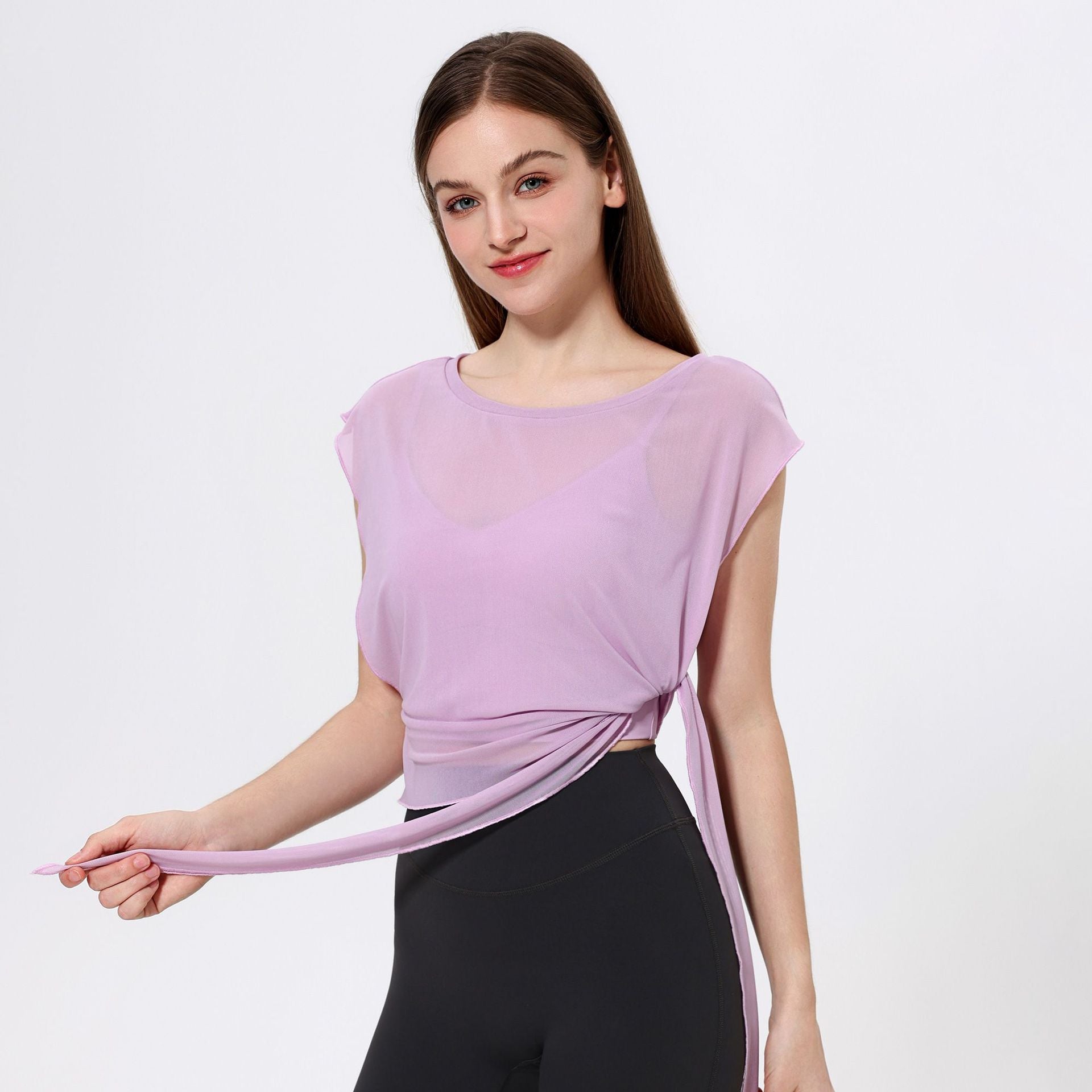 Mesh Yoga Two-Piece Set
